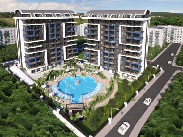 Modern Twin Towers Apartments Near Cleopatra Beach with Luxury Facilities