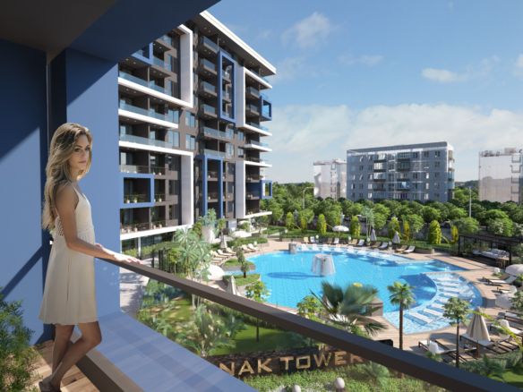 Modern Twin Towers Apartments Near Cleopatra Beach with Luxury Facilities