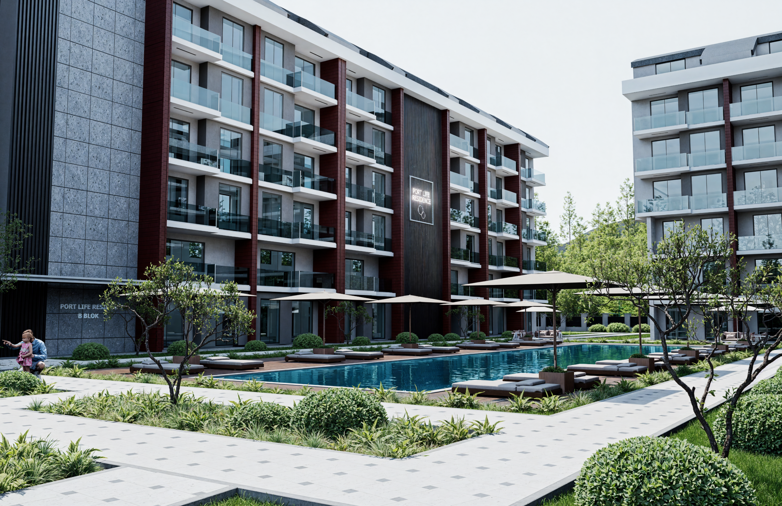 Port Life Residence Luxury Apartments in Konyaalti Antalya