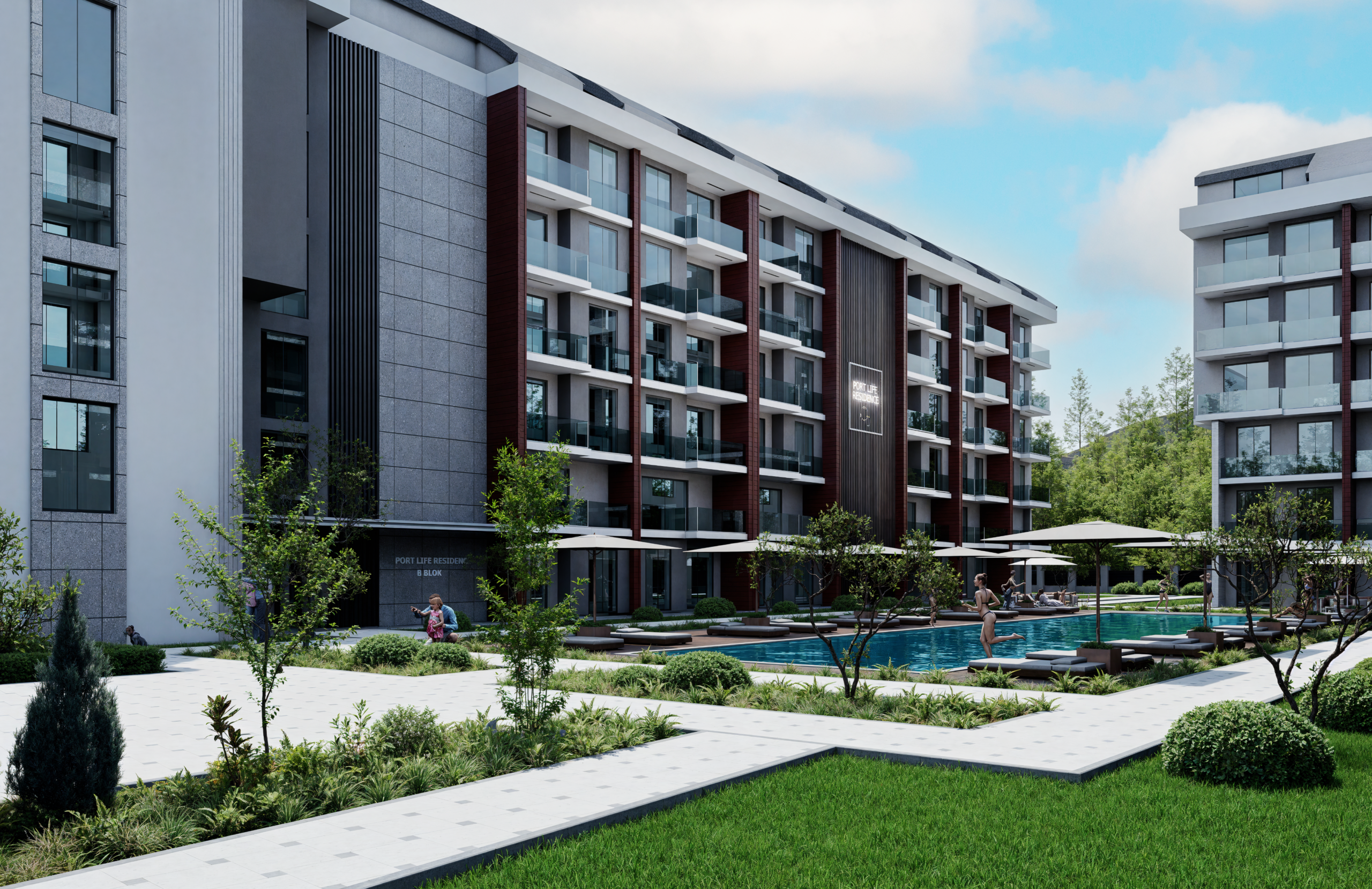 Port Life Residence Luxury Apartments in Konyaalti Antalya
